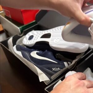 Nike Midnight Blue and White Athletic Shoes